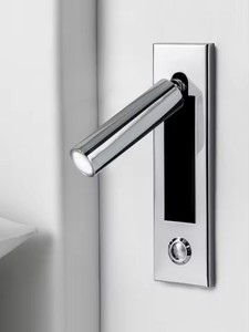 Lampe murale de chevet moderne de style nordique, corps métallique, pour chambre à coucher, lecture, éclairage encastré orientable avec interrupteur - Product Image 4
