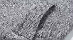 Unisex <b>Vintage</b> Breathable Solid Knit Oversized Fall Winter New Slouchy <b>Cardigan</b> Coat with Front Logo - Product Image 5