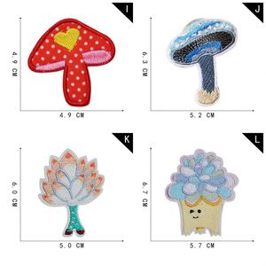 Iron on Embroidered Cute Felt Mushroom Patches for Kids Clothes Bag - Product Image 4