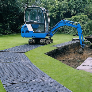 Alas Pelindung Tanah Excavator Bog <span class=keywords><strong>Mat</strong></span> Track <span class=keywords><strong>Mat</strong></span> HDPE Plastik Jalan 4x8 kaki - Product Image 6