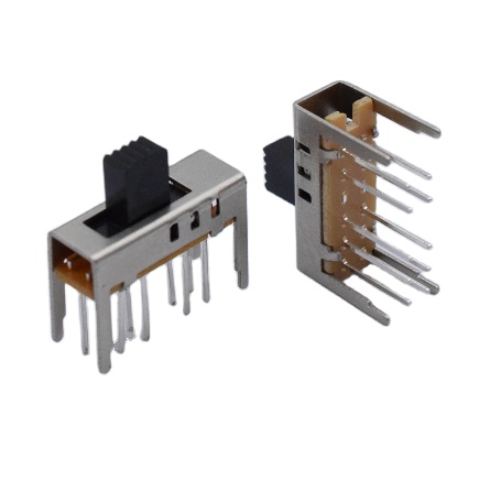 HOT SALE smd slide switch 2P3T Slide Switch 4 Position 10 Pin DIP Slide Switch For Speaker