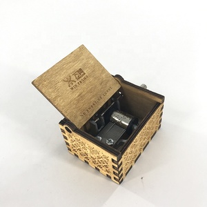Portátil en miniatura de Encargo Hecho A mano de <span class=keywords><strong>la</strong></span> canción de Navidad de madera caja de música - Product Image 1