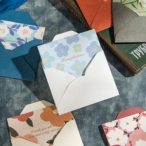 Cartes de vœux vintage à motifs floraux aquarelle avec enveloppe, cartes de remerciement vierges pour les fêtes, les anniversaires et les affaires - Product Image 5