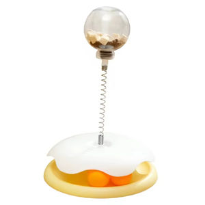 Tocadiscos de autoentretenimiento para gatos a la moda moderna, dispensador de comida con fugas, palo de bola para masticar mascotas, juguetes para masticar, juguetes para mascotas - Product Image 3