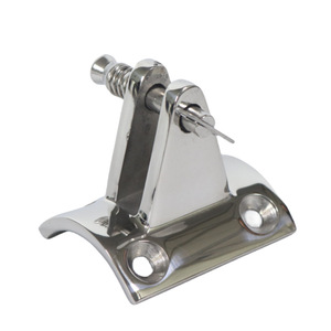 Support de fixation fixe pour capote Bimini en acier inoxydable 40/50 pour base de mât arquée marine - Product Image 1
