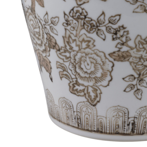 Vaso Decorativo in Ceramica Stile Chinoiserie con Coperchio per Arredamento Casa, Soggiorno e Ufficio - Product Image 5