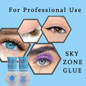 Toptan profesyonel 1S kuru gökyüzü bölge S + sıvı kirpik tutkal uzatma kore su geçirmez özel etiket yapıştırıcı tutkal - Product Image 3