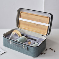 Ensemble de cafetière en céramique avec logo personnalisé en gros, kit de fabrication de café, ensemble de cafetière à verser, cadeaux d'entreprise