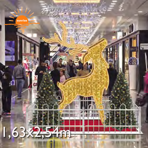 Motivo LED festivo Espectáculo <span class=keywords><strong>iluminado</strong></span> LED gigante Decoración iluminada <span class=keywords><strong>Reno</strong></span> de Navidad LED brillante para exteriores - Product Image 4