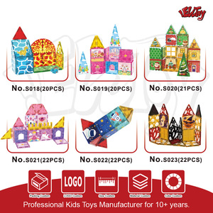 ELI TOYS - Bloques de Construcción Magnéticos de Plástico, 20/21 Piezas, Arcoíris, Juego de Juguetes Educativos STEM para Niños de <span class=keywords><strong>4</strong></span> <span class=keywords><strong>A</strong></span>ños en Adelante - Product Image 2