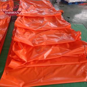 Couverture de <span class=keywords><strong>bâche</strong></span> en PVC ignifuge en tissu de fibre de verre orange - Product Image 3