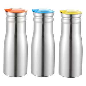 Bouilloire à eau froide en acier inoxydable de haute qualité Zunck, capacité de 1 L, non toxique et écologique avec couvercle pour le camping, utilisation en extérieur, cadeau - Product Image 6