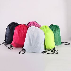 Mochila Promocional con Cordón, Impermeable, de Poliéster Grueso, Color Sólido, para Compras, con Logotipo Personalizado Impreso, Portátil - Product Image 2