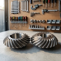 Engrenage conique forgé en acier spécial série T pour boîte de direction, réducteur à angle droit, engrenage à entraînement spiralé pour équipement d'élévateur et de palan