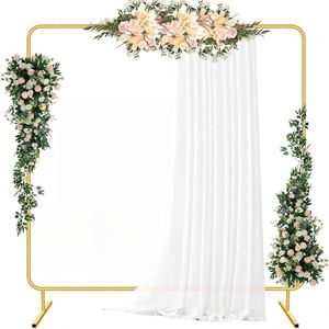 Support de fond carré en métal doré réglable, kit de cadre pour ballons de mariage, base pour décorations de fête - Product Image 1