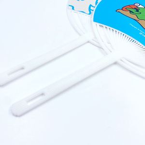 Éventail à main en PVC transparent personnalisé avec motif de dessin animé, fait main, cadeau d'entreprise pour la vente en gros - Product Image 5