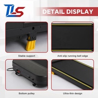Equipo de Fitness para Uso Doméstico, Caminadora Plegable con Pantalla LED e Inclinación para Debajo del Escritorio