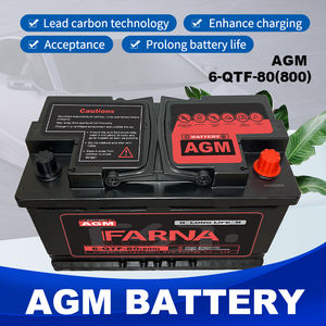 Baterías automáticas <span class=keywords><strong>Start</strong></span> <span class=keywords><strong>Stop</strong></span> de alta calidad AGM 12V <span class=keywords><strong>80AH</strong></span> 6-QTF-80 <span class=keywords><strong>80AH</strong></span> batería de coche sin mantenimiento - Product Image 3