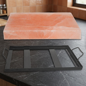 Sal rosa del Himalaya 100% orgánica, losa de sal tallada a mano para asar, cocinar y cortar, servicio OEM, piedra de sal. - Product Image 1