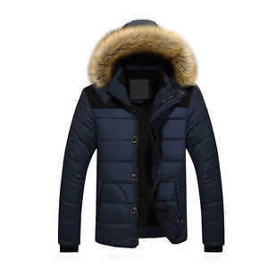 Veste parka pour homme, automne/hiver, épaisse, polaire, thermique, à capuche, avec rembourrage en coton, imperméable, décontractée, tendance, grande taille - Product Image 1