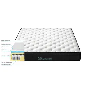 Padding Compression Mattress Sleepwell King Air Inflatable Water Polyester Pocket Spring Home Furniture Spring +micro Fiber