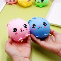 Balle rebondissante lumineuse en forme de lapin aux longues oreilles, jouet anti-stress clignotant, vente en gros pour marchés nocturnes, jouets lumineux