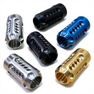 Manguito hueco de aluminio 6061 anodizado multicolor personalizado OEM, torneado y fresado CNC para piezas de cilindro mecanizadas - Product Image 3