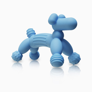 Jouet de <span class=keywords><strong>dentition</strong></span> pour bébé en silicone de qualité alimentaire, en forme de chien ballon, bâton à mâcher apaisant pour 0-24 mois - Product Image 2