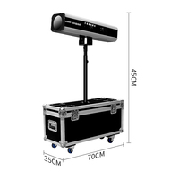 SHTX Projecteur de Poursuite Professionnel Haute Puissance 880W LED avec Flight Case et Lumière de Suivi 350W
