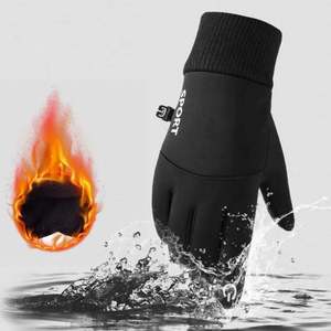 Gants d'hiver chauds à doigts entiers, imperméables, coupe-vent, pour le cyclisme, les sports de plein air, la course à pied, la moto, le ski, avec écran tactile, en polaire et dacron - Product Image 2