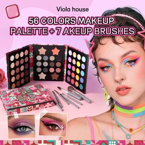 <span class=keywords><strong>Paleta</strong></span> <span class=keywords><strong>de</strong></span> Sombras <span class=keywords><strong>de</strong></span> Ojos Impermeable <span class=keywords><strong>de</strong></span> 56 <span class=keywords><strong>Colores</strong></span> Viola House, Rubor <span class=keywords><strong>de</strong></span> Maquillaje Hecho a Mano, Polvo <span class=keywords><strong>de</strong></span> Cejas Mate Brillante y Perlado, DIY - Product Image 5