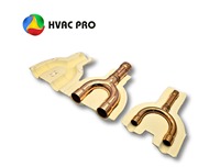 Achetez un connecteur en U en cuivre pour tuyauterie de réfrigération HVAC, raccord de branche de climatiseur série MID, adaptateur durable