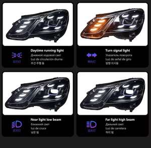 Nouvel ensemble de phares LED 36W de haute qualité pour Mercedes Classe E W212 (2010-2013) 12V 6000K, faisceau bas 6000 lm, puce CSP avant - Product Image 3