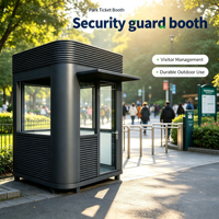 Poste de Garde Mobile Personnalisé OEM/ODM, Cabine de Garde Préfabriquée pour Campus Universitaires et Stations de Garde Scolaires
