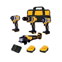 Kit de perceuse électrique sans fil portable 21V OEM en gros, avec batterie au lithium, pour matériaux métalliques, usage industriel et domestique