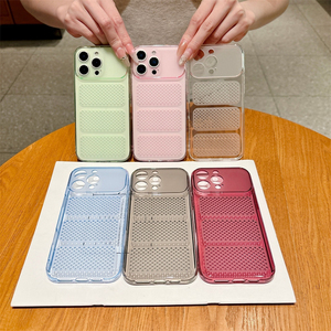 เคสโทรศัพท์แบบตาข่ายบางใสระบายความร้อนสำหรับ iPhone 18Pro 15 16 17 Pro Max ป้องกันการเกิดความร้อน ระบายอากาศได้ดี ป้องกันการกระแทก - Product Image 2
