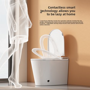 Inodoro Inteligente Compacto con Asiento Calefactado, Control Remoto y Descarga por Sifón - Diseño Automático que Ahorra Espacio - Product Image 4