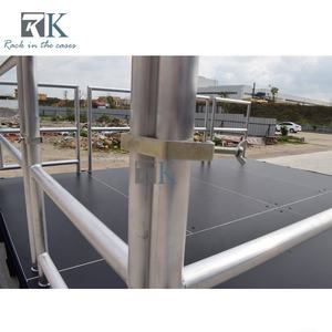 Adjustable Height Stage Quick Install Safety with Guardrails Stages - Product Image 5