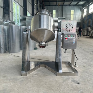 Mélangeur de poudre sèche pour aliments en acier inoxydable avec vanne papillon électrique, mélangeur de laboratoire silencieux, machine à mélanger la poudre de 50 kg - Product Image 1