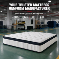 Matelas hybride de luxe confortable et orthopédique, style hôtel 5 étoiles, avec ressorts ensachés et mousse super douce, compressé en boîte, pour chambre à coucher