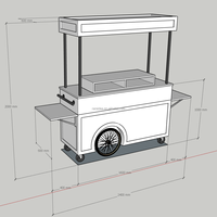 Chariot à bonbons personnalisé pour événements – Chariot mobile professionnel pour la restauration et les charcuteries, idéal pour mariages et anniversaires – Offre spéciale