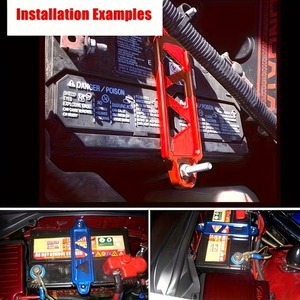 Support de batterie de voiture en aluminium avec design triangulaire et boulons en J - Support de montage sécurisé pour tous les véhicules, comprend 2 boulons en J - Product Image 4