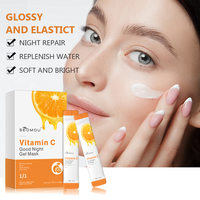 Masque de Nuit en Gel SEOMOU Soins de la Peau Bio Éclaircissant Hydratant au Collagène et Vitamine C