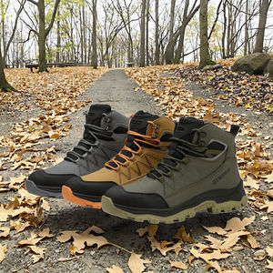 Zapatos de Seguridad Dinggu para Exteriores, Unisex, con Punta de Acero Anti-Impactos, Parte Superior de PVC Impermeable, para Todas las Temporadas, Ideales para Senderismo y Trabajo - Product Image 3