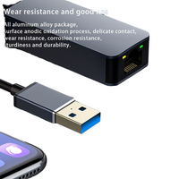 Adaptador Ethernet USB 3.0 Super Speed Macho a RJ45 Hembra de 2.5G para Teléfono, Aleación de Aluminio, Marca Laiketai, en Stock