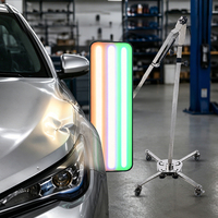 Nouvelle arrivée : Panneau lumineux PDR avec support en acier inoxydable, lampe portable de détection de bosses de voiture, panneau LED pour la réparation de bosses sans peinture