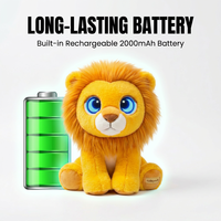 Peluche IA ChatGPT Lion Doré avec Yeux LED Intelligents, Reconnaissance Vocale, Plus de 60 Langues, Cadeau pour Enfants, Faible MOQ, OEM ODM Disponibles, Cuteyeah PP