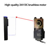 Barrières pivotantes à code QR/Reconnaissance faciale en acier inoxydable 304, protection IP54 pour les supermarchés, accès intérieur/extérieur