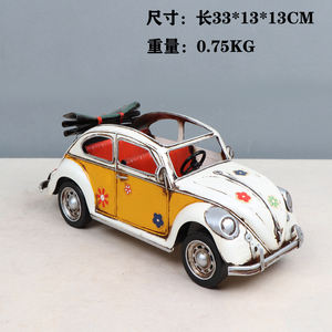 Modèle de voiture <span class=keywords><strong>Burago</strong></span> 1955 Beetle <span class=keywords><strong>1</strong></span>:<span class=keywords><strong>18</strong></span> Simulation de modèle de voiture classique en fer à l'échelle d'usine d'origine - Product Image 3