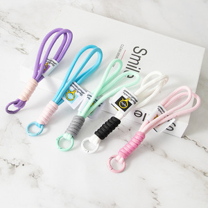 Porte-clés en macramé pour sac à main, décorations de sac à main pour femmes, en cordon de nylon <span class=keywords><strong>double</strong></span> fait à la main, plusieurs couleurs - Product Image 3